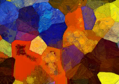 Abstract oil painting background Impressionist style illustrated to create designs. photo