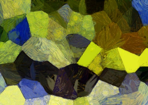 Abstract oil painting background Impressionist style illustrated to create designs. photo