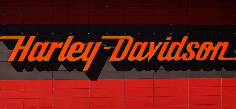 Harley Davidson logo on the wall photo