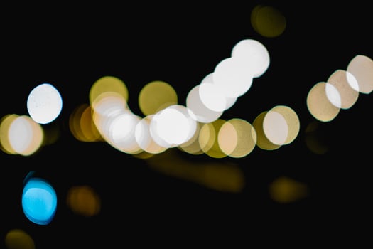 Colorful lights On New Year's Day, Bokeh circle lights, background image with copy space. photo