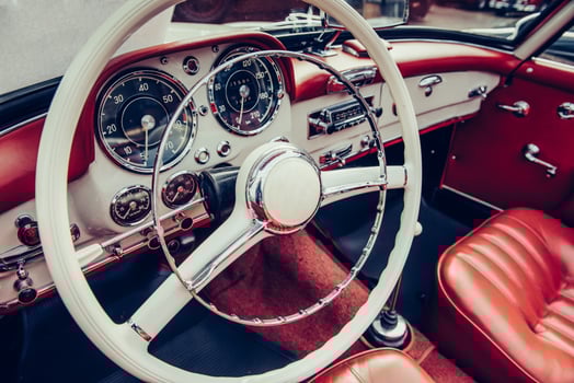 Luxury car interior photo