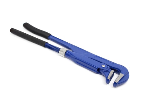 Pipe Wrench isolated on white background photo