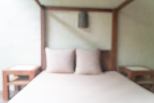 abstract blur outdoor patio bed for background photo