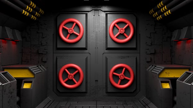 Spaceship Corridor is a stock motion graphics video that shows the interior of a moving spaceship.3D rendering photo