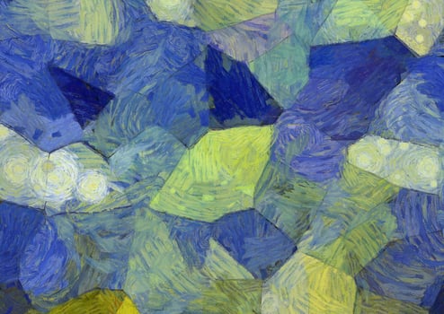 Abstract oil painting background Impressionist style illustrated to create designs. photo