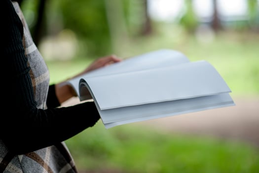 Hand and book of young women Is reading books for education Education concept photo