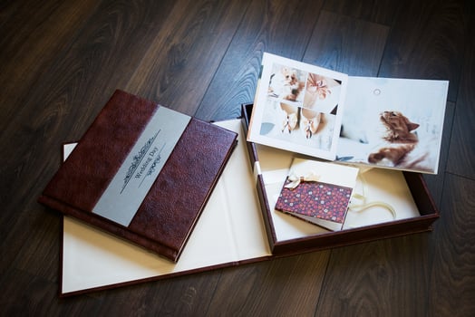 natural leather classic wedding photobook and album photo