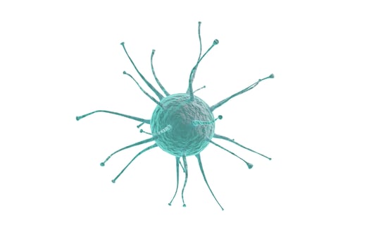 blue 3d covid19 virus photo