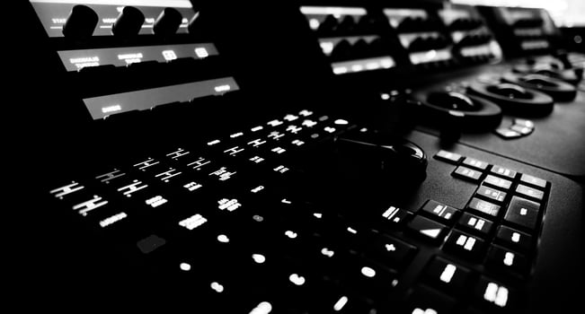 Video editing controller machine for color edit in post video production. photo