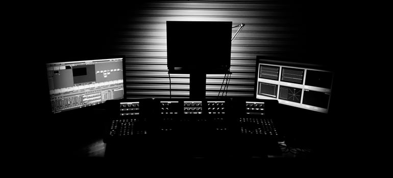 Video editing controller machine for color edit in post video production. photo