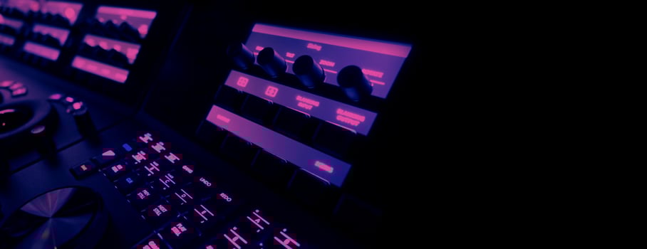Video editing controller machine for color edit in post video production. photo