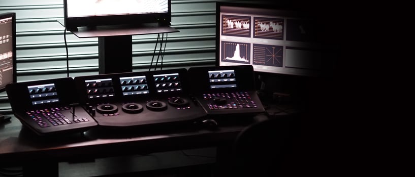 Video editing controller machine for color edit in post video production. photo