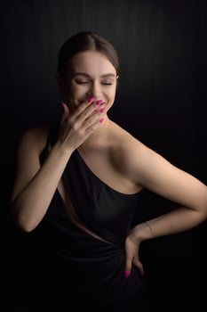 Beautiful woman with professional make up photo