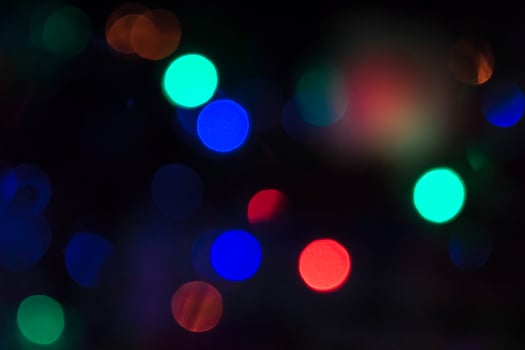 Out of Focus Christmas Lights photo