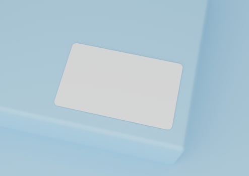 Modern business card mockup template with clipping path. Mock-up design for presentation branding, corporate identity, advertising, personal, stationery, graphic designers presentations. 3d Rendering photo