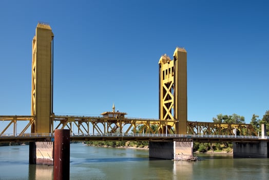 SACRAMENTO, CALIFORNIA, USA, 2011. View of Sacramento Bridge photo
