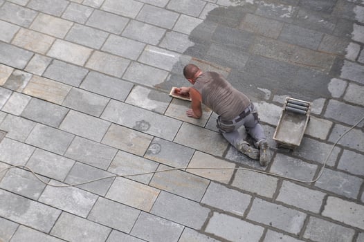 stone floor construction photo