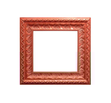 antique frame isolated on white background photo