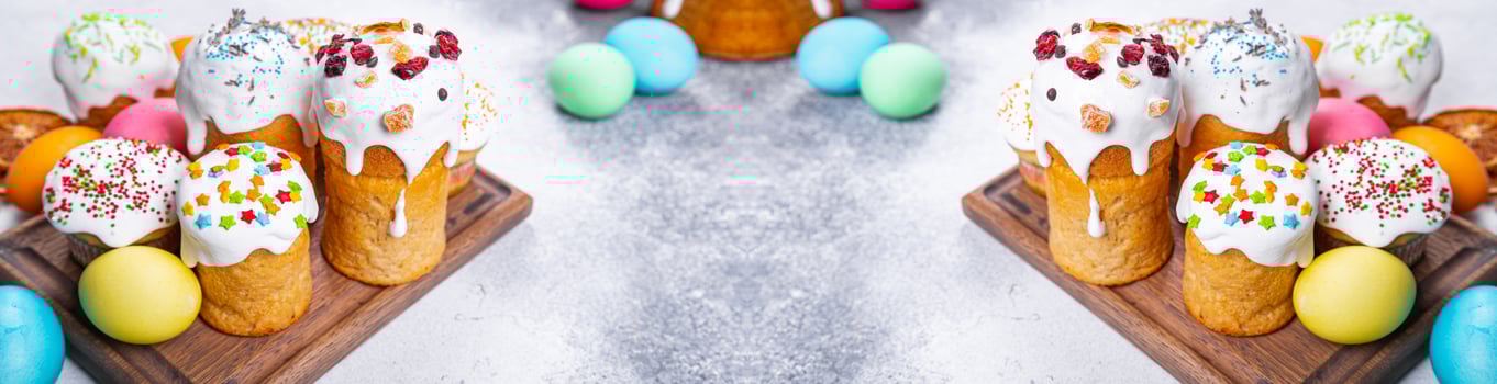 Easter cake and easter eggs sweet dessert holiday easter treat meal photo