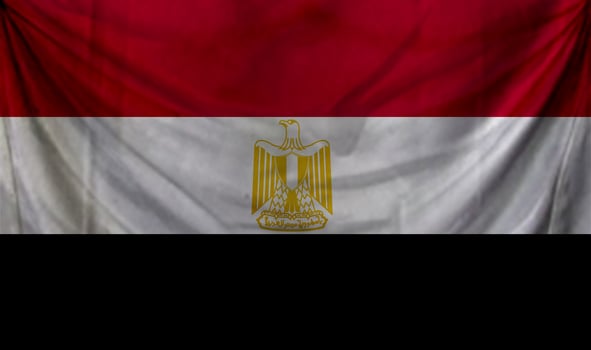 Egypt flag waving. Background for patriotic and national design photo