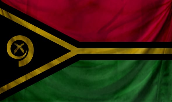 Vanuatu flag wave design photo