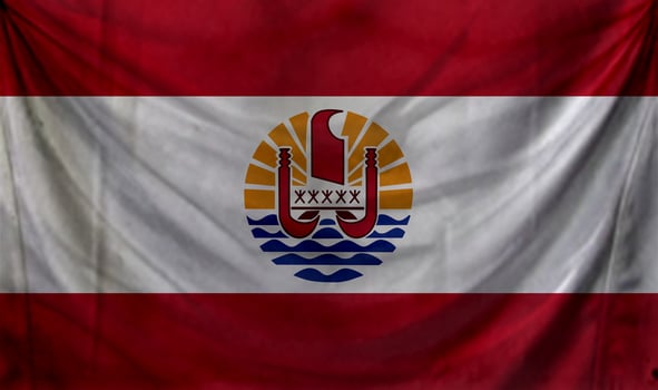 french polynesia flag wave design photo