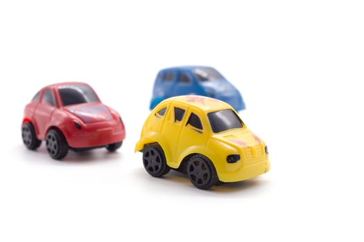 car toy on white background. photo
