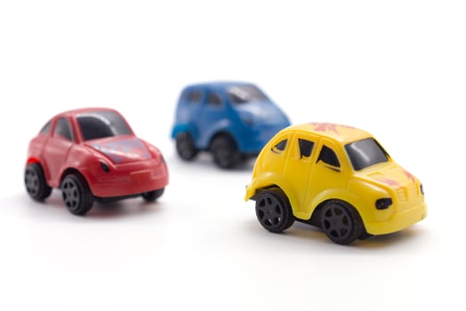 car toy on white background. photo