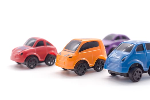 car toy on white background. photo