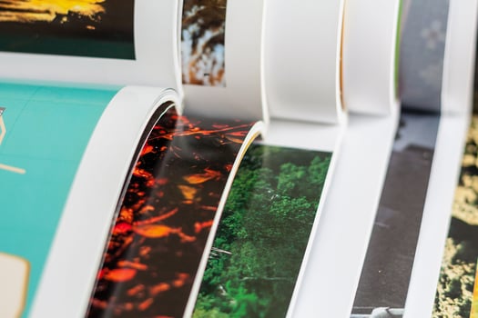 Stack of magazines photo