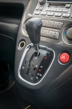 Automatic transmission gear shift. photo