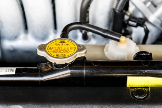 Metal cover on an radiator for engine cooling photo