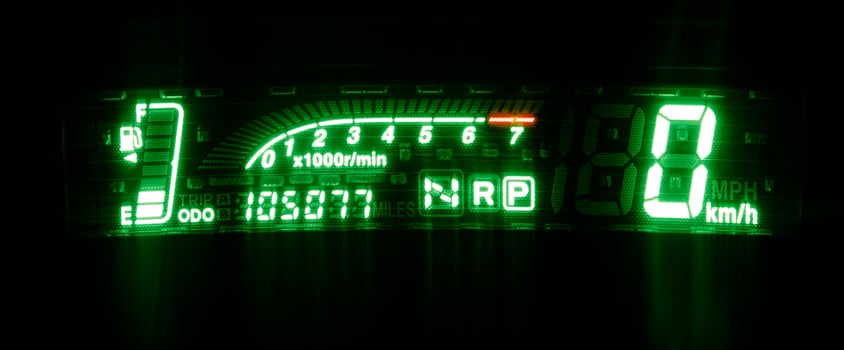 closeup car dashboard photo