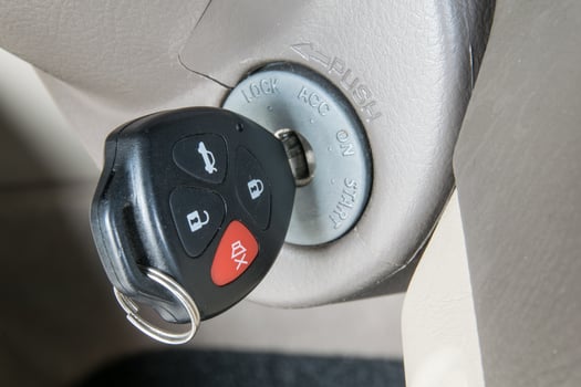 Car keys in ignition photo