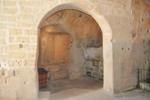 Cave house at I Sassi in Matera photo