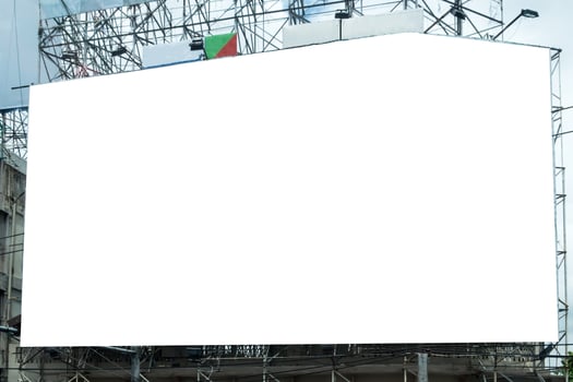 White large billboard advertise photo