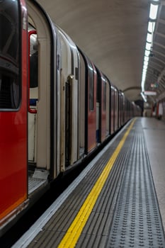 London Underground Tube At Station photo