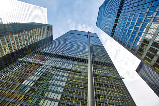 Scenic Toronto financial district skyline and modern architecture skyline photo