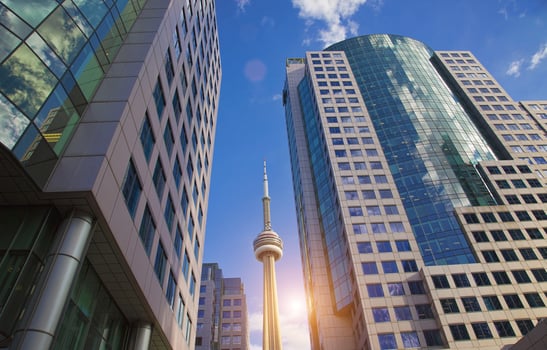 Scenic Toronto financial district skyline and modern architecture skyline photo