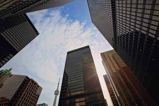 Scenic Toronto financial district skyline and modern architecture skyline photo