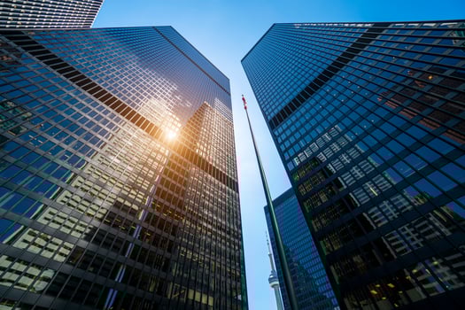 Scenic Toronto financial district skyline and modern architecture skyline photo
