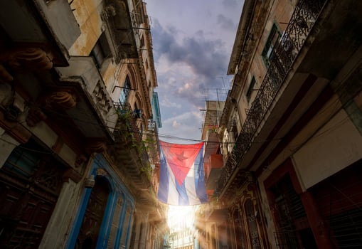 Scenic colorful tourist destinations of Old Havana in historic city center of Havana Vieja near Paseo El Prado and El Capitolio photo
