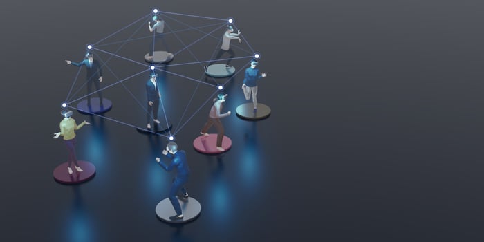 Metaverse Social Networks Avatars VR Glasses People  Activities Social Connect Metaverse photo