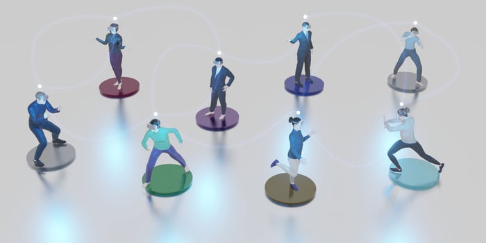 Metaverse Social Networks Avatars VR Glasses People  Activities Social Connect Metaverse photo