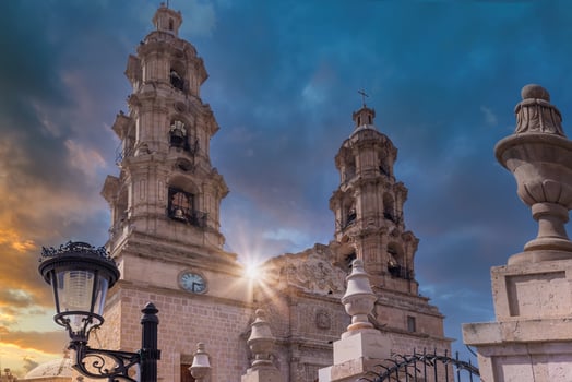 Mexico, Aguascalientes Cathedral Basilica of Our Lady of the Assumption in historic city center located at Plaza de la Patria photo