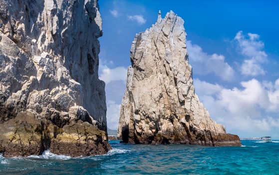 Mexico, Los Cabos, boat tours to tourist destination Arch of Cabo San Lucas, El Arco and beaches photo