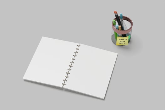 A5 Notebook Blank Mockups photo