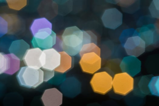 Abstract, Beautiful Bokeh landscape of city at night, Bokeh light and blur city sunset photo