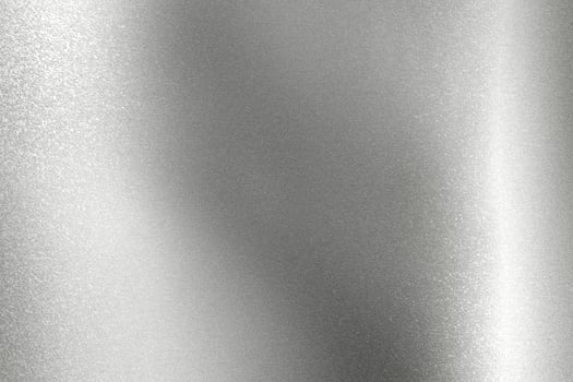 Shiny rough silver metal plate, abstract texture background photo