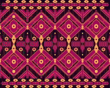 The Design is Based on Asian-Style Geometric Shapes Used to Destroy Fabrics and Backgrounds. photo